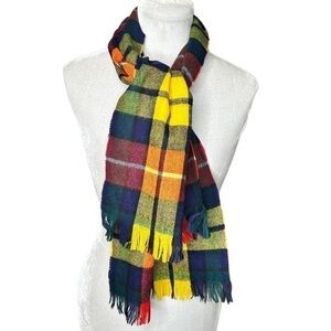 Glentana Lambswool Tartan Plaid Buchanan Scarf